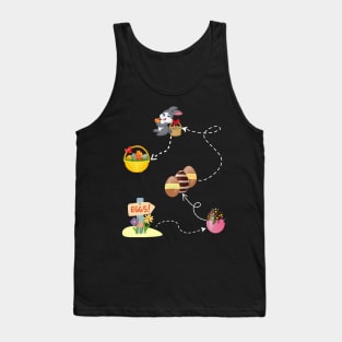 Easter egg hunt fan Easter egg hunt map Easter egg hunting party Tank Top